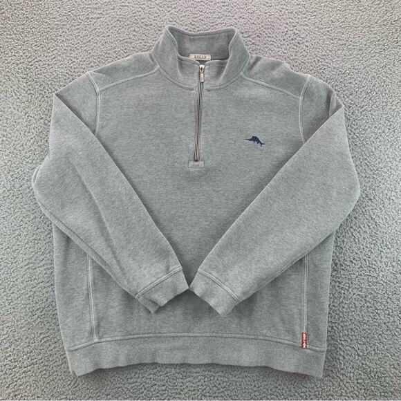 Tommy Bahama Relax Men's Antigua Cove Half-Zip Pullover Sweatshirt  -   Size:  L - Picture 1 of 13